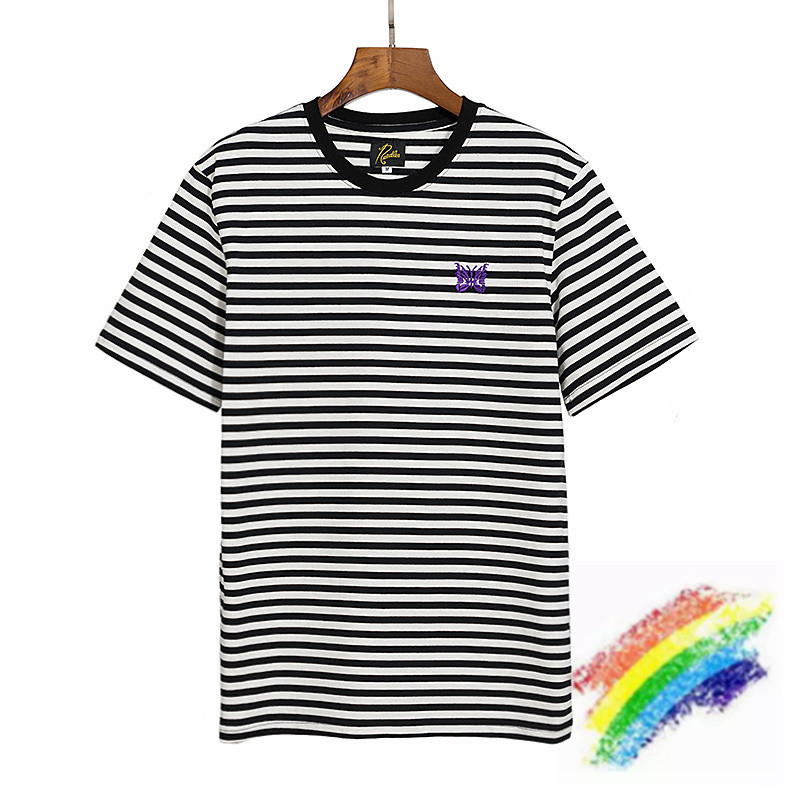 Purple Embroidered T Shirt Men Women Black And White Stripes T-shirt Collar Tops Tee
Purple Embroidered T Shirt Men Women Black And White Stripes T-shirt Collar Tops Tee