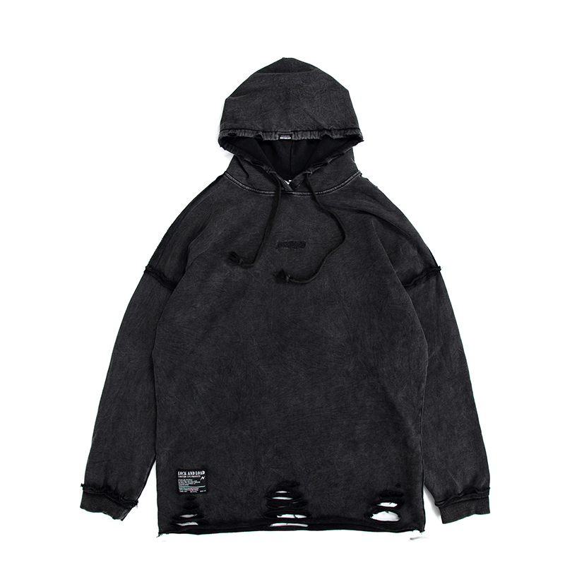 2021 New High Street Hole Washed Retro Hooded Sweatshirt Men and Women Solid Oversize Casual Hoodies Pullover Baggy Hip Hop Hoody 34wu, Black
2021 New High Street Hole Washed Retro Hooded Sweatshirt Men and Women Solid Oversize Casual Hoodies Pullover Baggy Hip Hop Hoody 34wu, Black