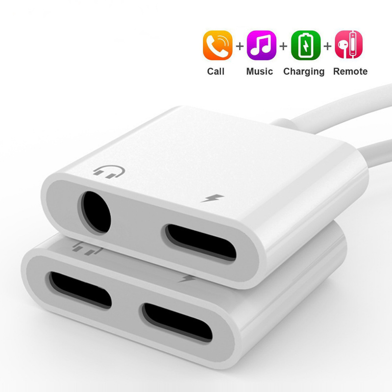 2 in 1 Lightning To 3.5 mm AUX Dual Jack Bluetooth Connector Audio Splitter Headphone Adapter Earphone 3.5mm Headphones For Iphone XS MAX XR
2 in 1 Lightning To 3.5 mm AUX Dual Jack Bluetooth Connector Audio Splitter Headphone Adapter Earphone 3.5mm Headphones For Iphone XS MAX XR