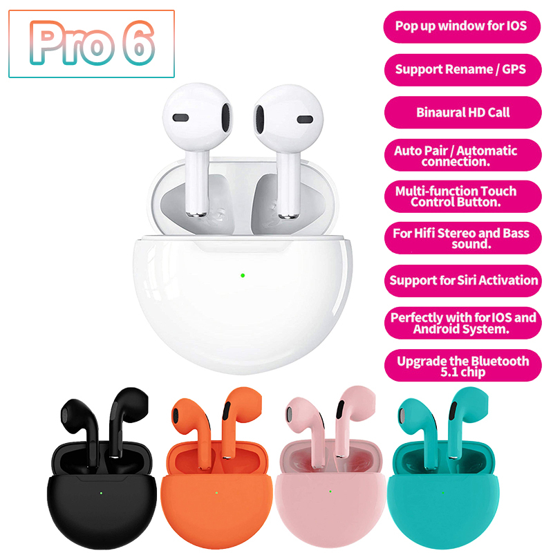 Pro 6 Bluetooth Earphones Wireless Good Cancelling Noice Quality Sound Proof Water for Calls Listening Time
Pro 6 Bluetooth Earphones Wireless Good Cancelling Noice Quality Sound Proof Water for Calls Listening Time