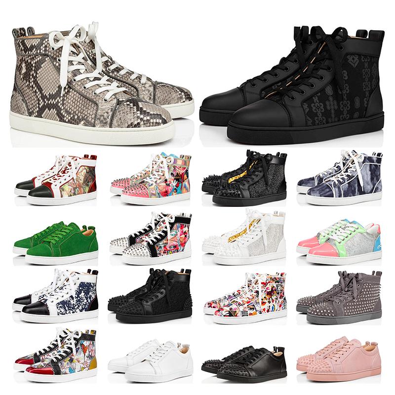 mens shoes Luxurys Designers red bottoms high low tops studded spikes fashion suede leather black silver women flat sneaker Party Lovers size 36-47, 33
mens shoes Luxurys Designers red bottoms high low tops studded spikes fashion suede leather black silver women flat sneaker Party Lovers size 36-47, 33