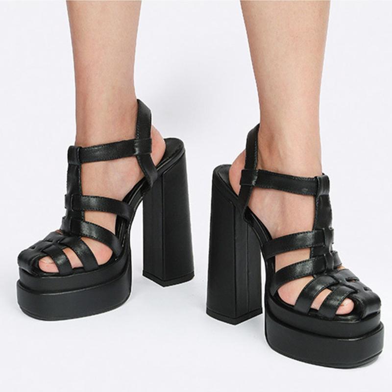Sandals Brand Design High Quality 2022 Summer Chunky Platform Super Heel Walking Comfy Elegant Woman Shoes, Black
Sandals Brand Design High Quality 2022 Summer Chunky Platform Super Heel Walking Comfy Elegant Woman Shoes, Black