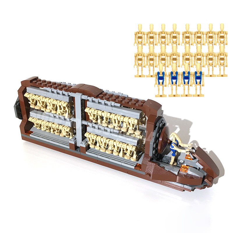 NEW Star Movie Droid Platoon Attack Crafts Moc Building Blocks Bricks Space Wars Battle Droids Transport Battleship Kids Toys X0127
NEW Star Movie Droid Platoon Attack Crafts Moc Building Blocks Bricks Space Wars Battle Droids Transport Battleship Kids Toys X0127