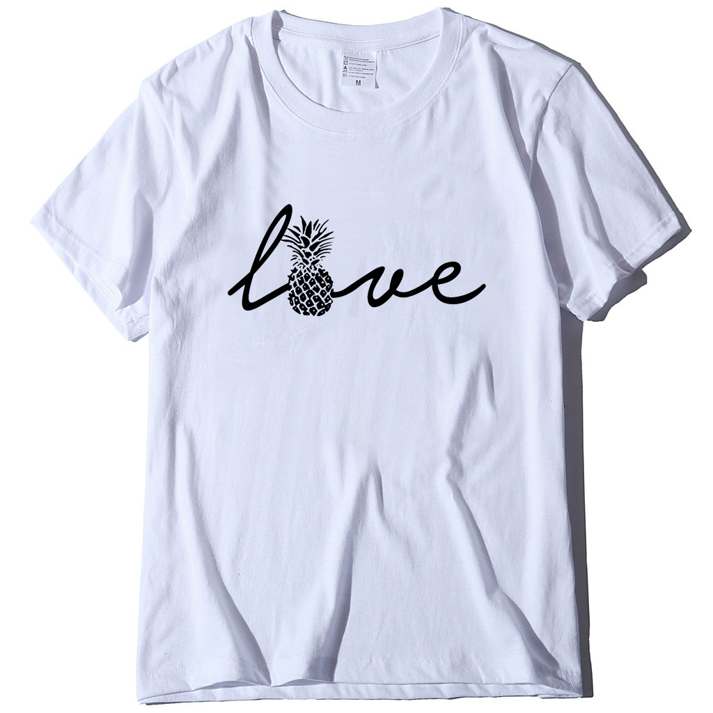 love art print urban casual large t-shirt, White 
love art print urban casual large t-shirt, White