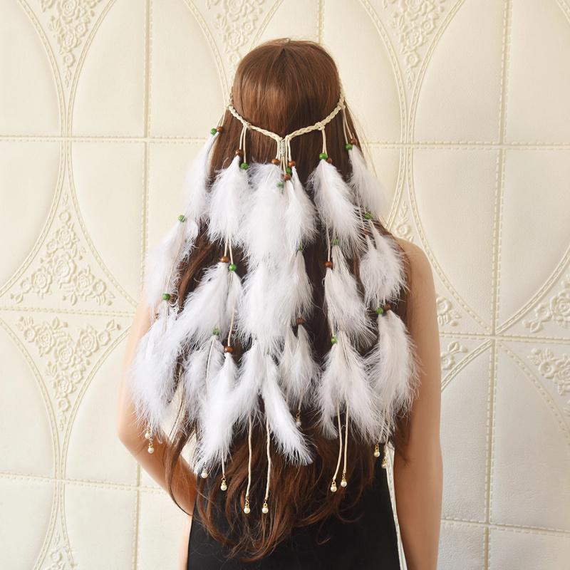 Women's Fur & Faux Turkey Feather Hair Band Accessories Yunnan Mongolian Ancient Fairy 2021 White Headband Princess, Black
Women's Fur & Faux Turkey Feather Hair Band Accessories Yunnan Mongolian Ancient Fairy 2021 White Headband Princess, Black
