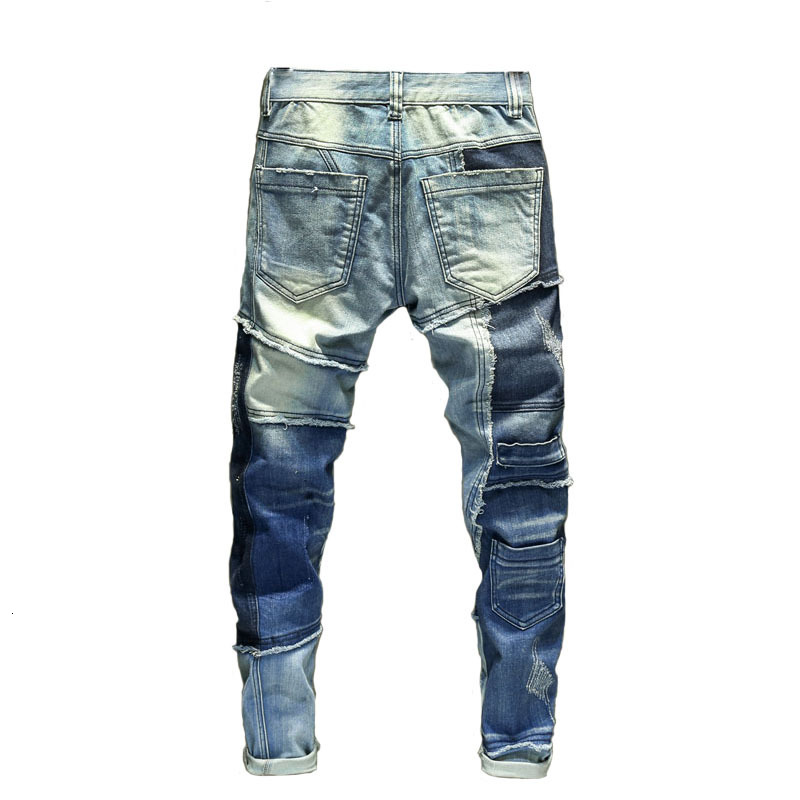 2021 New Men's Male Retro Stitching Motorcycle Jeans Slim Cat Claw Feet Personality Trendy Youth Long Pants Trousers 5y1b, Beige
2021 New Men's Male Retro Stitching Motorcycle Jeans Slim Cat Claw Feet Personality Trendy Youth Long Pants Trousers 5y1b, Beige