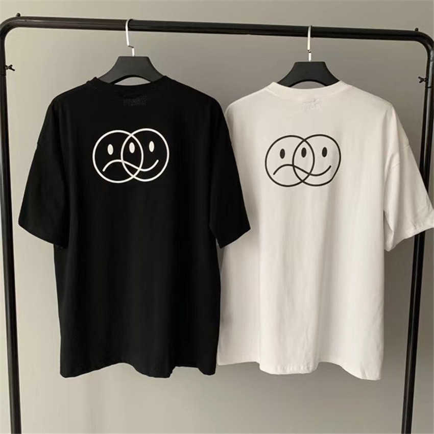 VETEMENTS Summer Simple Embroidery T-Shirt Men Women High Qualit VTM Fashion Tee VETEMENTS Sad Face T Shirt X0628, White;black
VETEMENTS Summer Simple Embroidery T-Shirt Men Women High Qualit VTM Fashion Tee VETEMENTS Sad Face T Shirt X0628, White;black