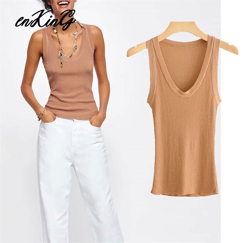 v neck Sweater Women Seeveless Slim Knitted women vest Female Solid Thicken Summer Spring solid Pullovers Femme Tops 210628, Khaki
v neck Sweater Women Seeveless Slim Knitted women vest Female Solid Thicken Summer Spring solid Pullovers Femme Tops 210628, Khaki