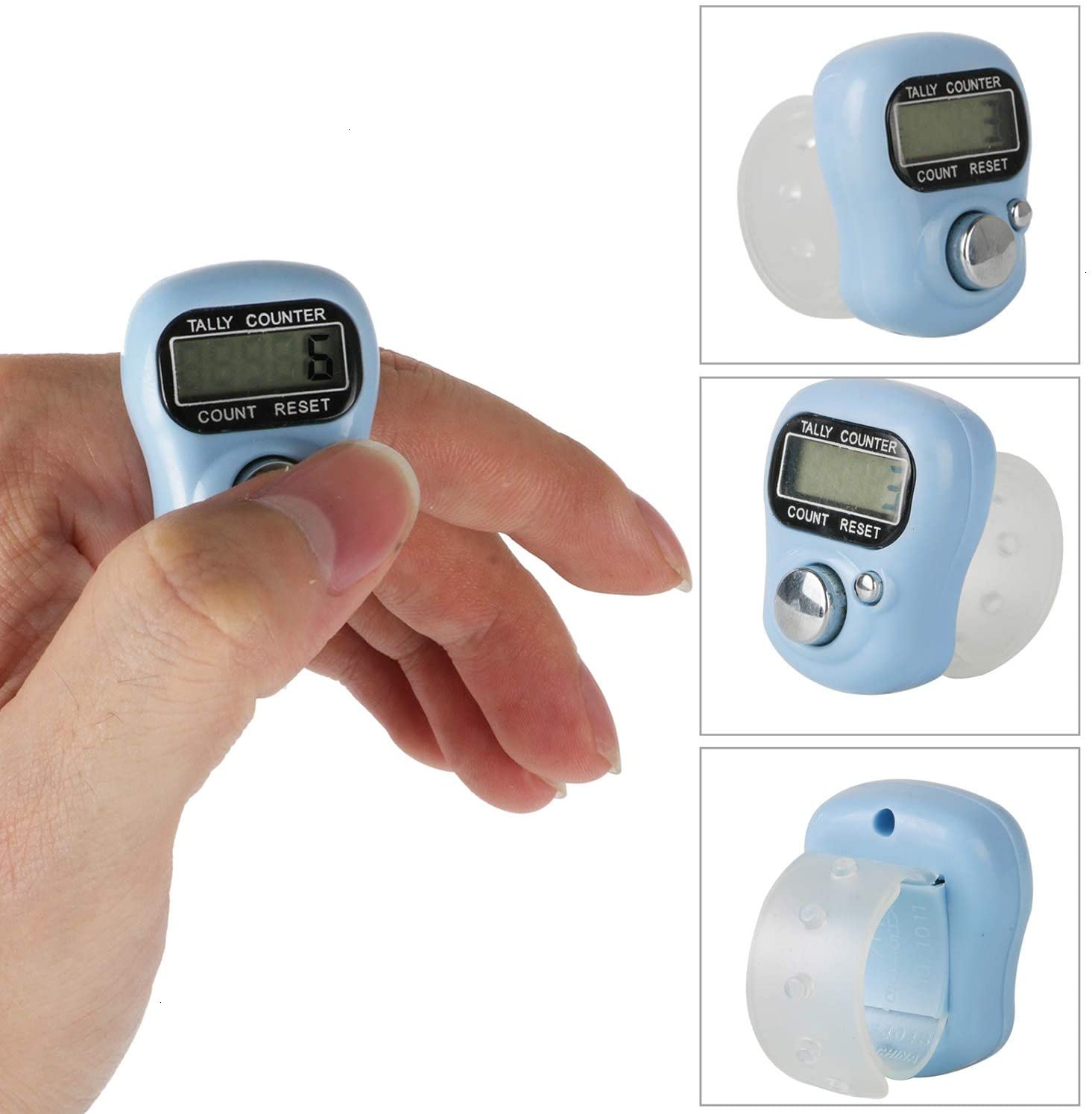 Mini Hand Hold Band Tally Counter LCD Digital Screen Finger Ring Electronic Head Count Tasbeeh Tasbih Boutique 052965896