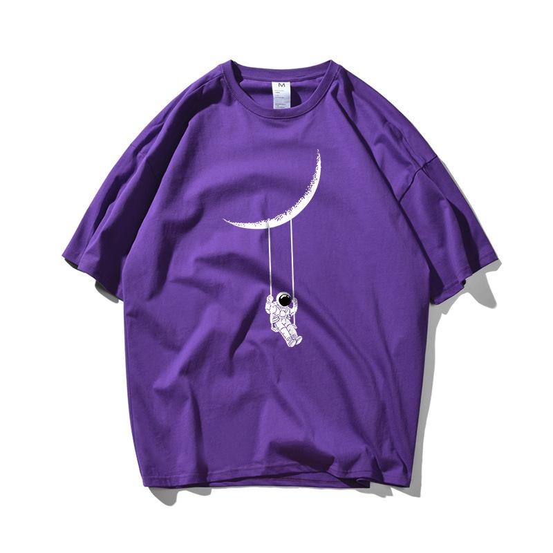 Men's T-Shirts Summer American Style Retro Astronaut Print T-shirt Men And Women Trendy Brand Cotton Loose Oversized Street Couple Wear, White;black
Men's T-Shirts Summer American Style Retro Astronaut Print T-shirt Men And Women Trendy Brand Cotton Loose Oversized Street Couple Wear, White;black