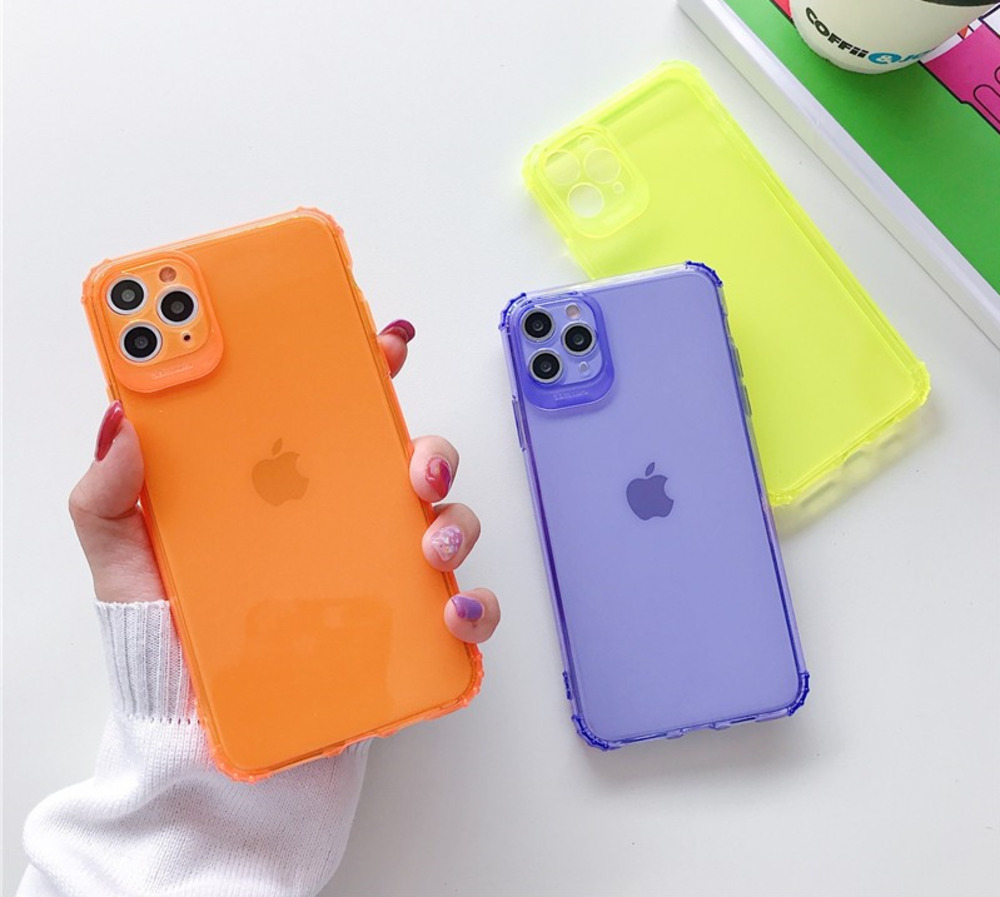 10Pcs Neon Fluorescent Phone Case For iPhone 12 Mini 11 Pro Max XR XS Max X 6 6S 7 8 Plus SE2 Camera Protective Shockproof Cover
10Pcs Neon Fluorescent Phone Case For iPhone 12 Mini 11 Pro Max XR XS Max X 6 6S 7 8 Plus SE2 Camera Protective Shockproof Cover
