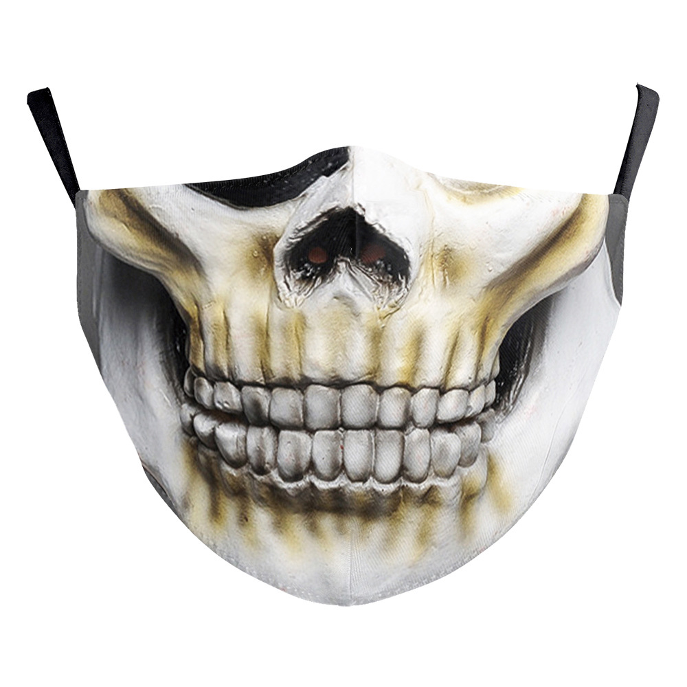 Skull horror design Pattern Printed Masks (No filter) Pack Of 5 Pieces High Quality Comfortable Hygiene Reusable Washable Effective Filtering Dust
Skull horror design Pattern Printed Masks (No filter) Pack Of 5 Pieces High Quality Comfortable Hygiene Reusable Washable Effective Filtering Dust