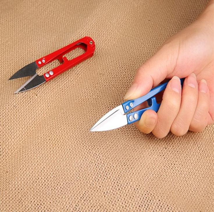 High Quality u Shape Clippers Trimming Scissors Sewing Tool Embroidery Snips Beading Thrum Thread Cutter Mini Scissors Wholesale