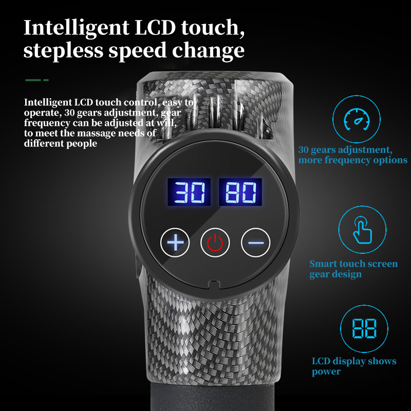 LCD Display Muscle Massage Gun Electric Deep Muscle Relaxation Fitness Percussion Massager Slimming Shaping Pain Relief Massager
LCD Display Muscle Massage Gun Electric Deep Muscle Relaxation Fitness Percussion Massager Slimming Shaping Pain Relief Massager