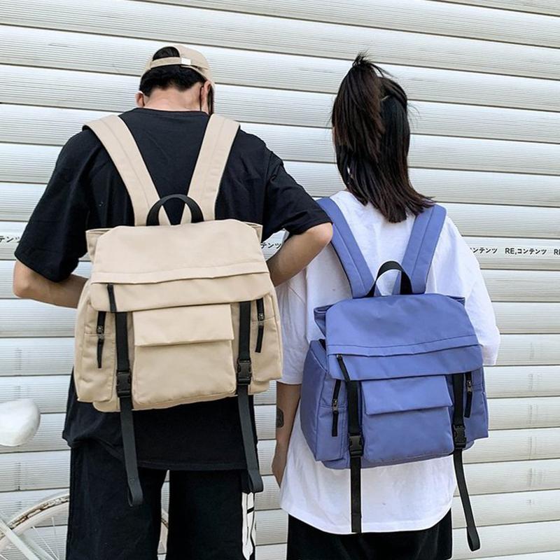 Backpack Unisex Trend Youth Couple Schoolbag Nylon Cloth Student Personality Backbag Cool Durable Solid Color Waterproof, Black
Backpack Unisex Trend Youth Couple Schoolbag Nylon Cloth Student Personality Backbag Cool Durable Solid Color Waterproof, Black