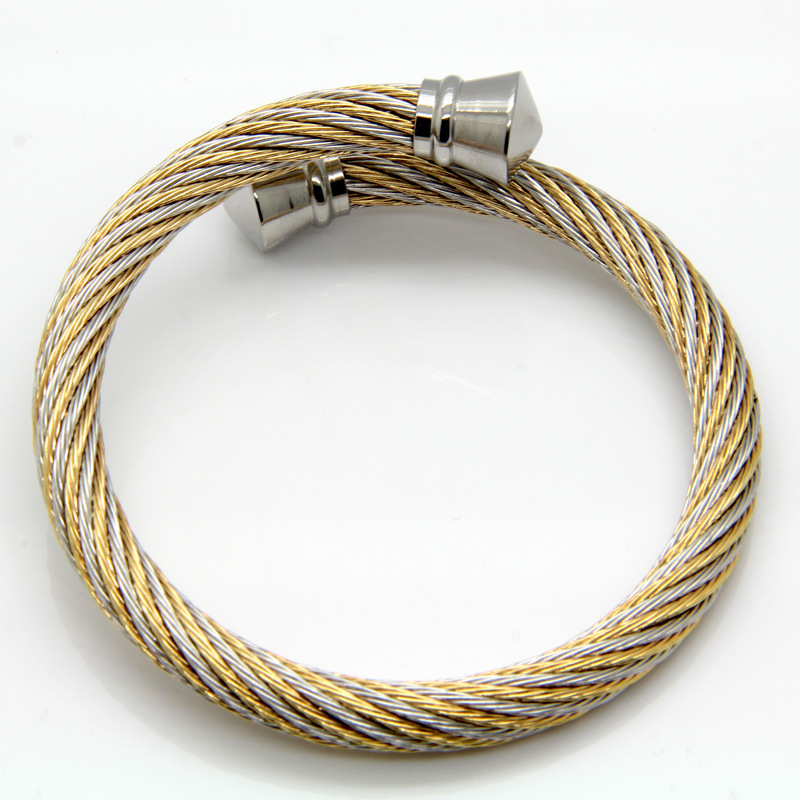 New bracelet jewelry wholesale individual steel wire bracelets adjustable opening men bracelet trendy stainless steel bracelet men bangle, Black
New bracelet jewelry wholesale individual steel wire bracelets adjustable opening men bracelet trendy stainless steel bracelet men bangle, Black