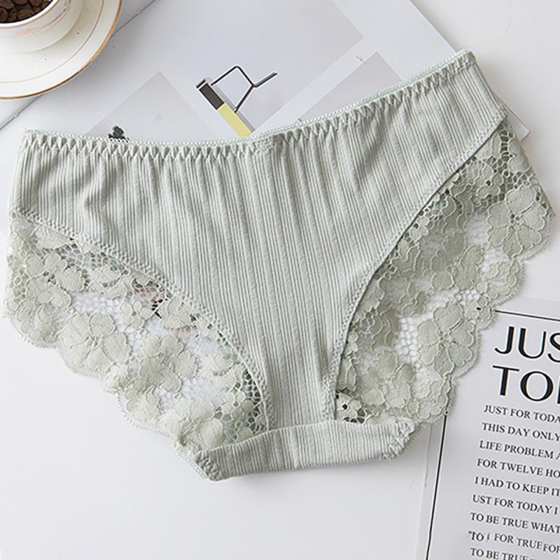 Women's Panties 1 PC Women Solid Color Lace Hollowed-Out Cotton Briefs Comfortable Low Waist Seamless
Women's Panties 1 PC Women Solid Color Lace Hollowed-Out Cotton Briefs Comfortable Low Waist Seamless