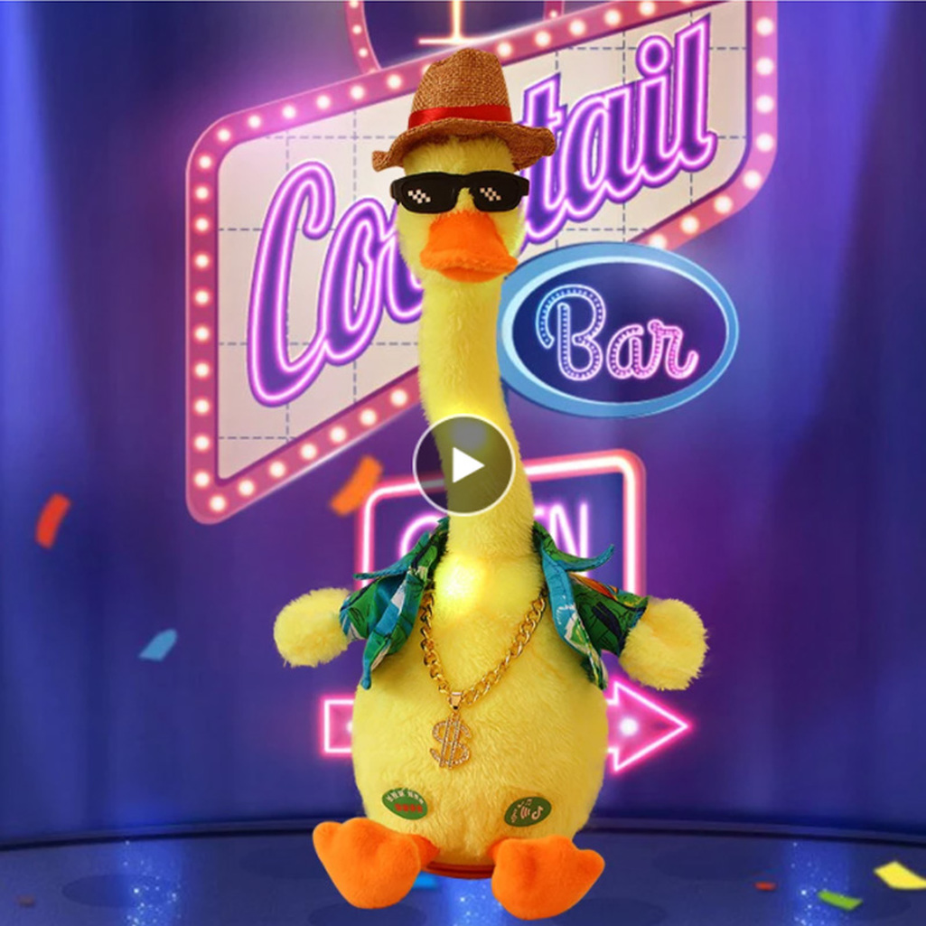 New Dancing Duck Electron Plush Toy Soft Plush Doll Babies Duck That Can Sing And Dance Voice Interactive Bled Stark Toy For Kid DHL Fast Shipping 591
New Dancing Duck Electron Plush Toy Soft Plush Doll Babies Duck That Can Sing And Dance Voice Interactive Bled Stark Toy For Kid DHL Fast Shipping 591