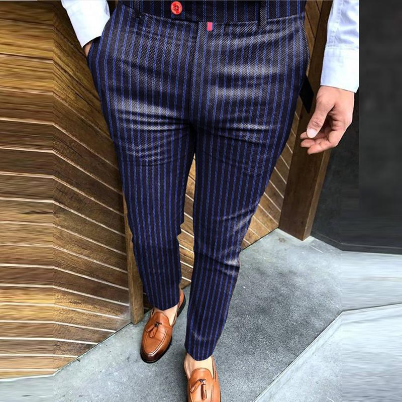 Men's Suits & Blazers Fashion Zipper Mid-Waist Pants Business Interview Striped Trousers Spring Autumn Slim It Beltless Suit Banquet Trouser, 01
Men's Suits & Blazers Fashion Zipper Mid-Waist Pants Business Interview Striped Trousers Spring Autumn Slim It Beltless Suit Banquet Trouser, 01