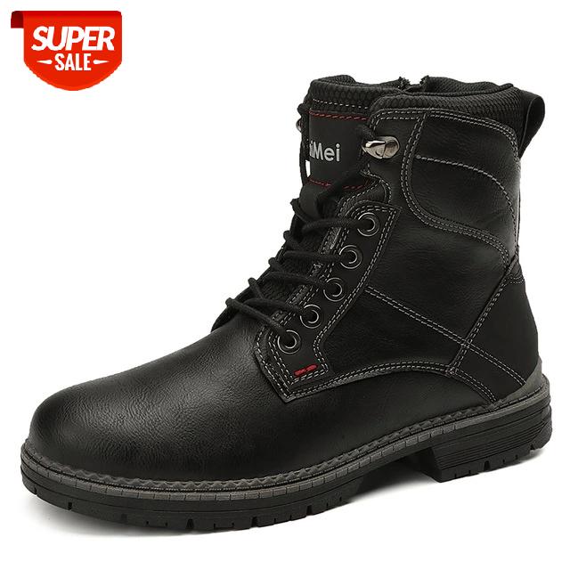 New Autumn Winter Leather Men's Boots Comfortable Warm Lace-Up Safety Fashion Boots Waterproof Non-Slip Rubber Male Ankle #tt77
New Autumn Winter Leather Men's Boots Comfortable Warm Lace-Up Safety Fashion Boots Waterproof Non-Slip Rubber Male Ankle #tt77