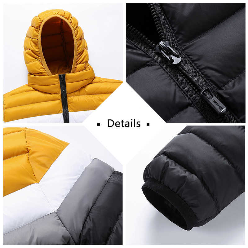 MANTLCONX Youthful Winter Jacket Men Autumn Thick Warm Fleece Hooded Parkas Jacket Coat Men Outwear Casual Windbreak Parkas 210818