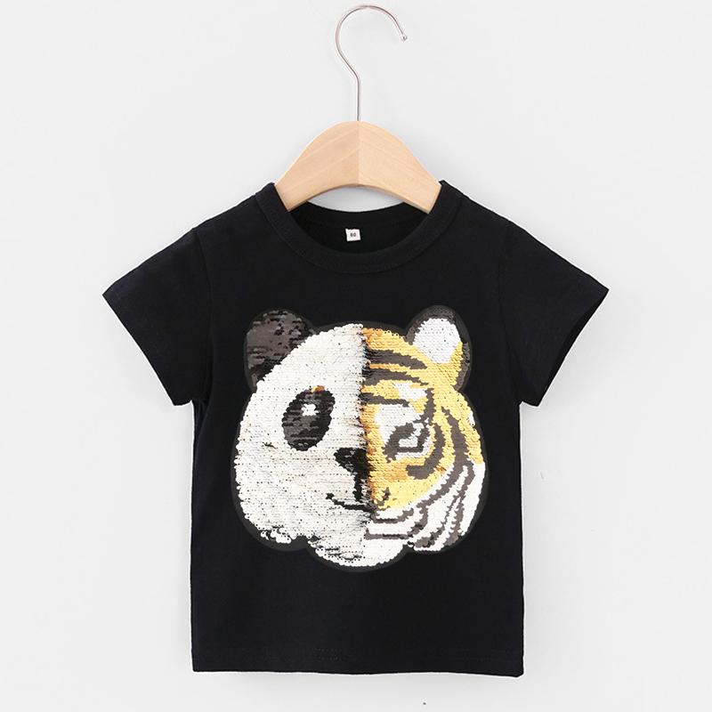 Family Matching Outfits Sequins T-Shirts Reversible Panda Change To Tiger For Kids Morther Pure Cotton Tops Tees Boys, Blue
Family Matching Outfits Sequins T-Shirts Reversible Panda Change To Tiger For Kids Morther Pure Cotton Tops Tees Boys, Blue