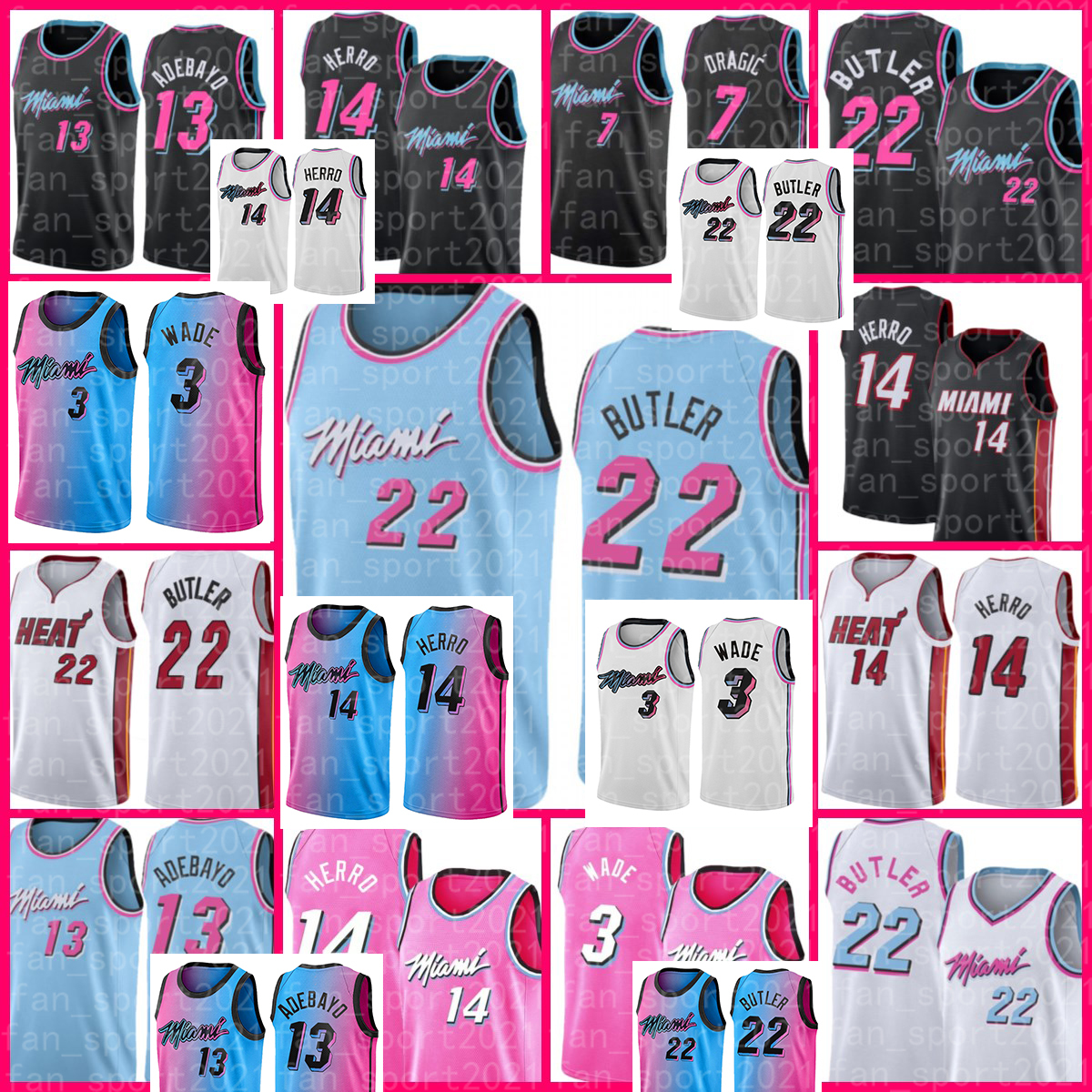 Men's Miami Heats Jersey Jimmy 22 Butler Bam 13 Adebayo Dwyane 3 Wade Tyler 14 Herro Goran 7 Dragic Bam 13 Adebayo 2021 New Russell, Black;red
Men's Miami Heats Jersey Jimmy 22 Butler Bam 13 Adebayo Dwyane 3 Wade Tyler 14 Herro Goran 7 Dragic Bam 13 Adebayo 2021 New Russell, Black;red
