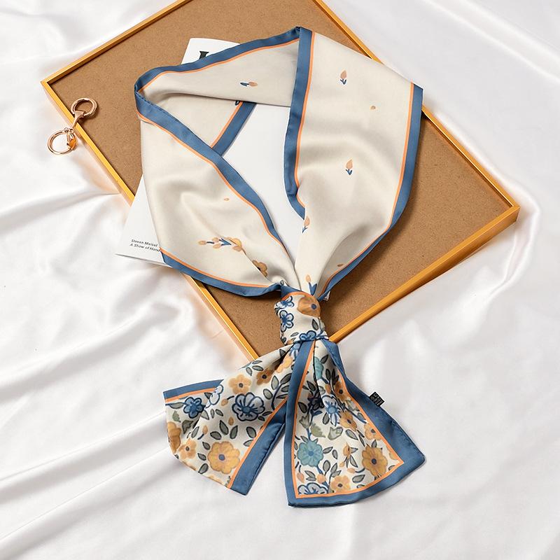 Scarves Women Floral Decorated Neck Scarf Long Wide Silk Bandana Elegant T-shirt Matched Headwear Design
Scarves Women Floral Decorated Neck Scarf Long Wide Silk Bandana Elegant T-shirt Matched Headwear Design