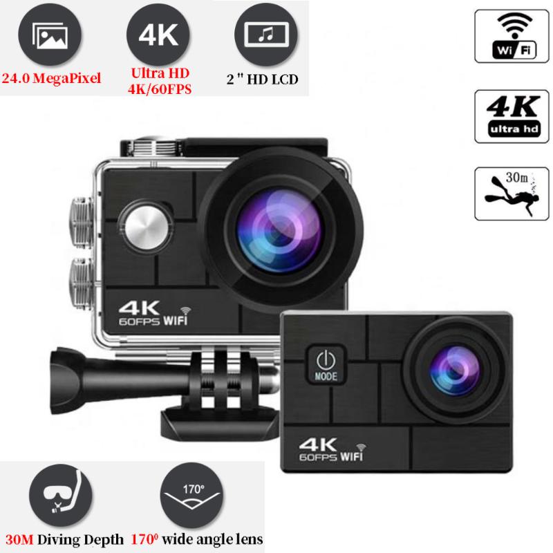 Sports & Action Video Cameras Ultra HD 4K/60fps 24MP WiFi 2.0"170D Underwater 30M Helmet Vedio Go Sport Pro Anti-Shake Supports Slow Motion
Sports & Action Video Cameras Ultra HD 4K/60fps 24MP WiFi 2.0"170D Underwater 30M Helmet Vedio Go Sport Pro Anti-Shake Supports Slow Motion