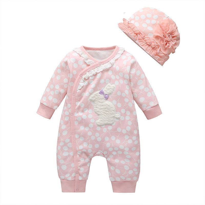 2021 New Cartoon Girls Rabbit Pattern Newborn Baby Girl Clothes Cotton Long Sleeve Rompers+hat Toddler Rompers 6-24 Months 95bi, Purple
2021 New Cartoon Girls Rabbit Pattern Newborn Baby Girl Clothes Cotton Long Sleeve Rompers+hat Toddler Rompers 6-24 Months 95bi, Purple