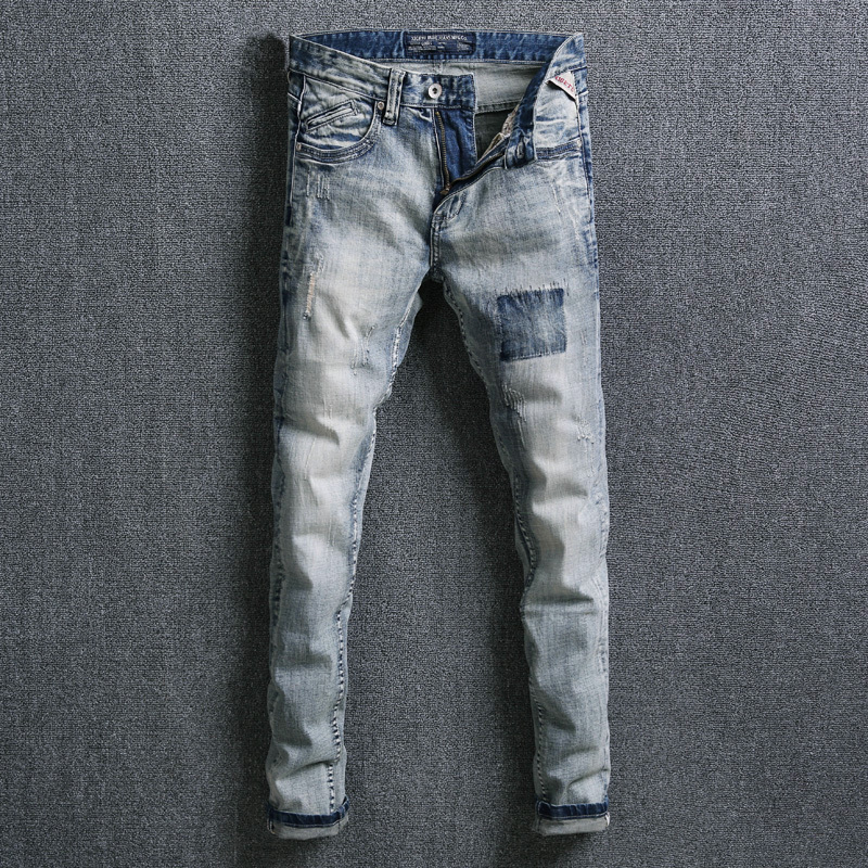 2021 New Moda Streetwear Jeans Slim Fit Light Blue Branco Lavado Rasgado Calas De Brim Dos Homens Desenhador Do Vintage Bordados Z7sw
2021 New Moda Streetwear Jeans Slim Fit Light Blue Branco Lavado Rasgado Calas De Brim Dos Homens Desenhador Do Vintage Bordados Z7sw