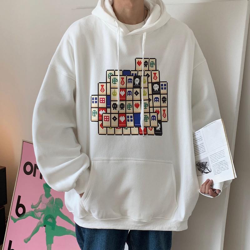 Men' Hoodies & Sweatshirts Hip Hop Hooded Sweatshirt Classic Retro Loose 2021 Fun Mahjong Print Tops Sports Casual Pullover Streetwear Male, Black
Men' Hoodies & Sweatshirts Hip Hop Hooded Sweatshirt Classic Retro Loose 2021 Fun Mahjong Print Tops Sports Casual Pullover Streetwear Male, Black