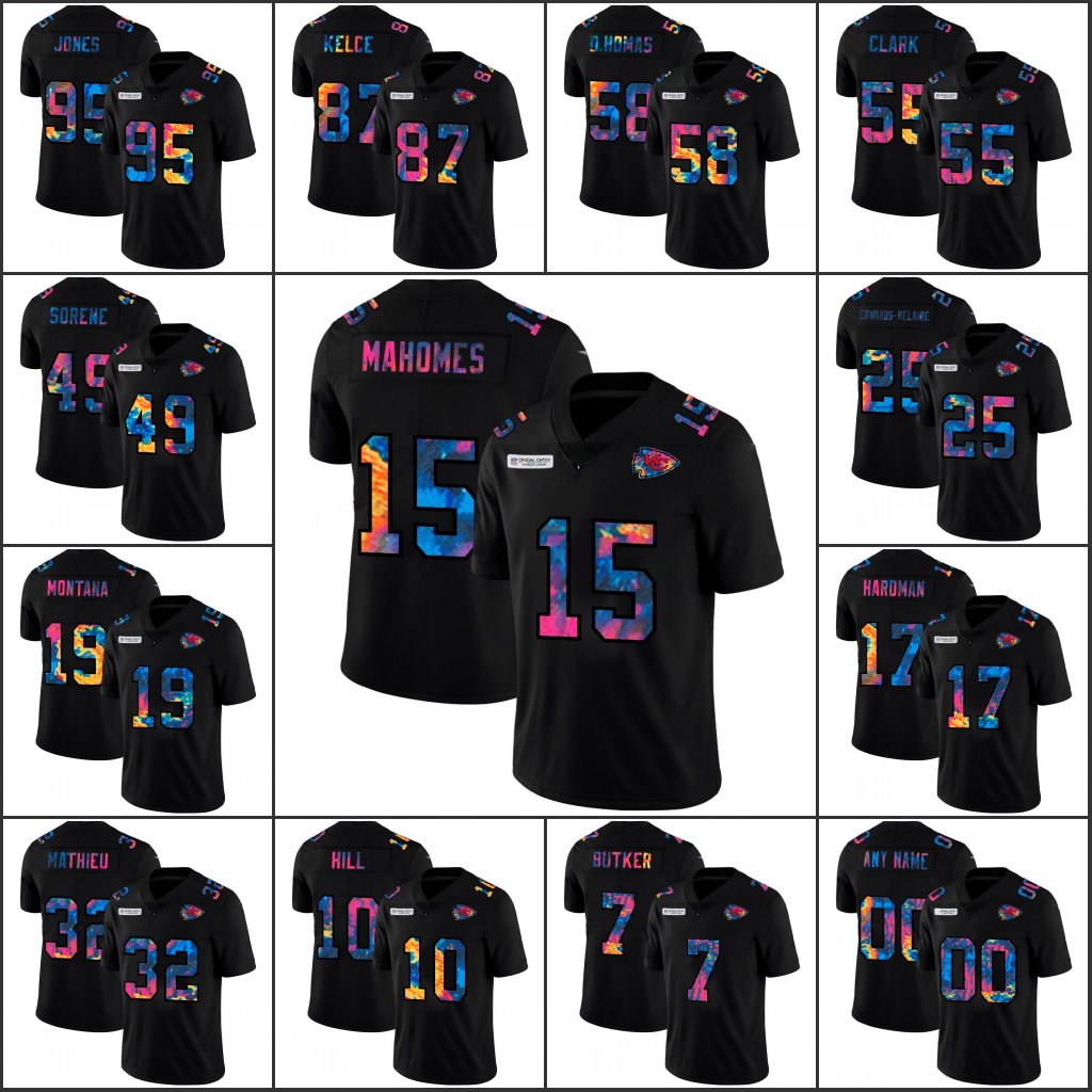 KansasCityChiefsMen #15 Patrick Mahomes 25 Clyde Edwards-Helaire 87 Travis Kelce Multi Color Black Custom Crucial Catch Wo
KansasCityChiefsMen #15 Patrick Mahomes 25 Clyde Edwards-Helaire 87 Travis Kelce Multi Color Black Custom Crucial Catch Wo