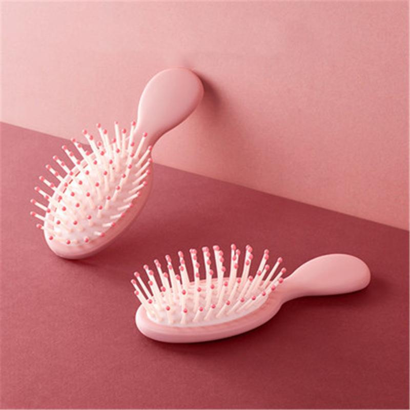 Hair Brushes Fashion Mini Cute Portable Round Pocket Small Size Travel Beauty Barber Massage Comb Girl Brush Salon Styling Tools Health