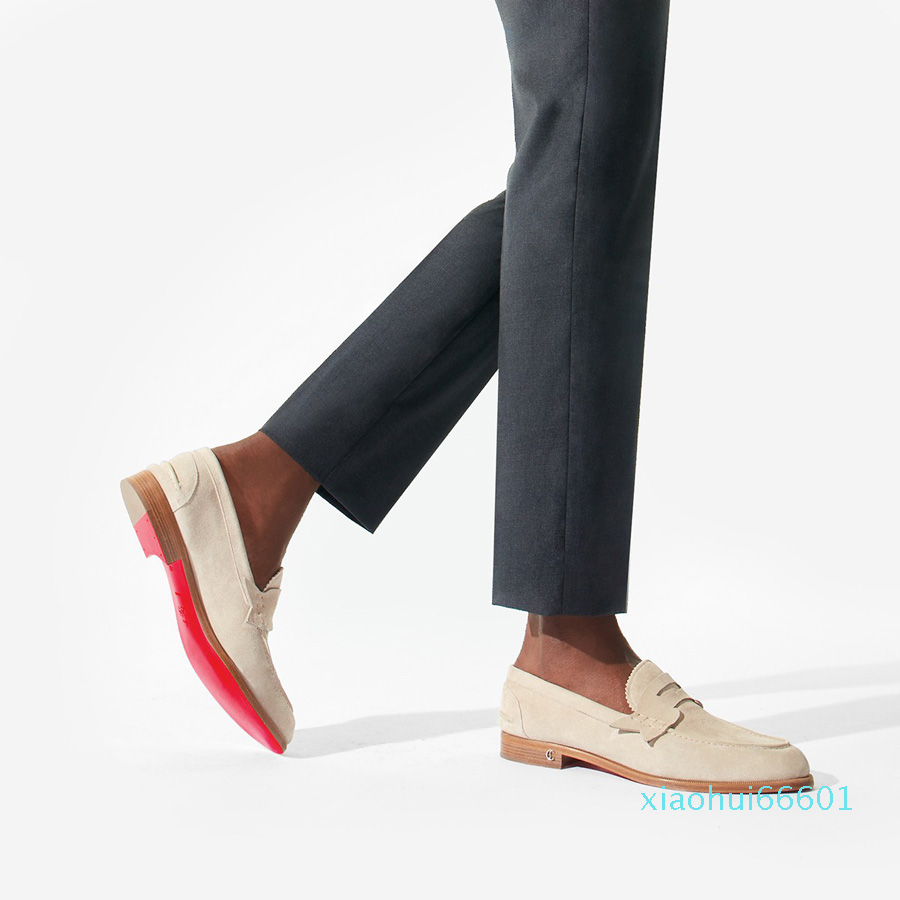Luxury Mens Womens Red Bottom Loafer Oxfords Dress Shoes Senior Dandelion No Penny Flat Derby Sneakers Black Khaki Calfskin Designer zx11, #1
Luxury Mens Womens Red Bottom Loafer Oxfords Dress Shoes Senior Dandelion No Penny Flat Derby Sneakers Black Khaki Calfskin Designer zx11, #1