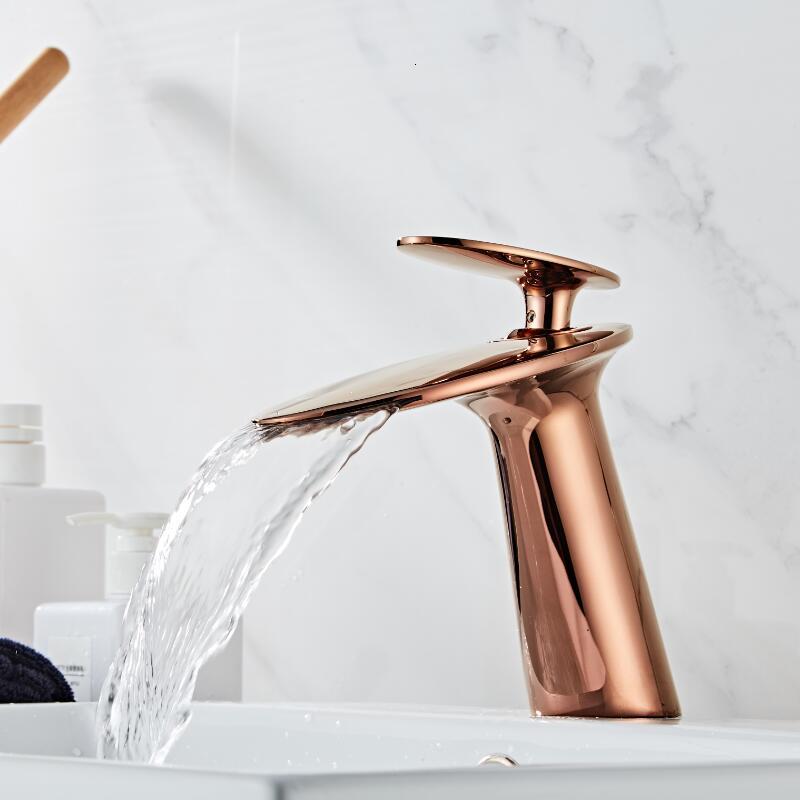 2021 New Basin Solid Brass Rose Bathroom Faucet Cold and Hot Waterfall Mixer Sink Single Handle Deck Mounted Gold Tap 452s
2021 New Basin Solid Brass Rose Bathroom Faucet Cold and Hot Waterfall Mixer Sink Single Handle Deck Mounted Gold Tap 452s
