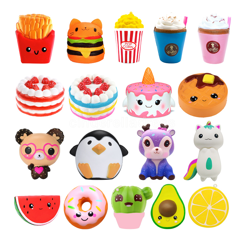 

Jumbo Kawaii Fries Panda Squishy Cake Deer Milk Squeeze Toys Slow Rising Cream Scented Antistress Child Kid Baby Toys CJ28FY2757