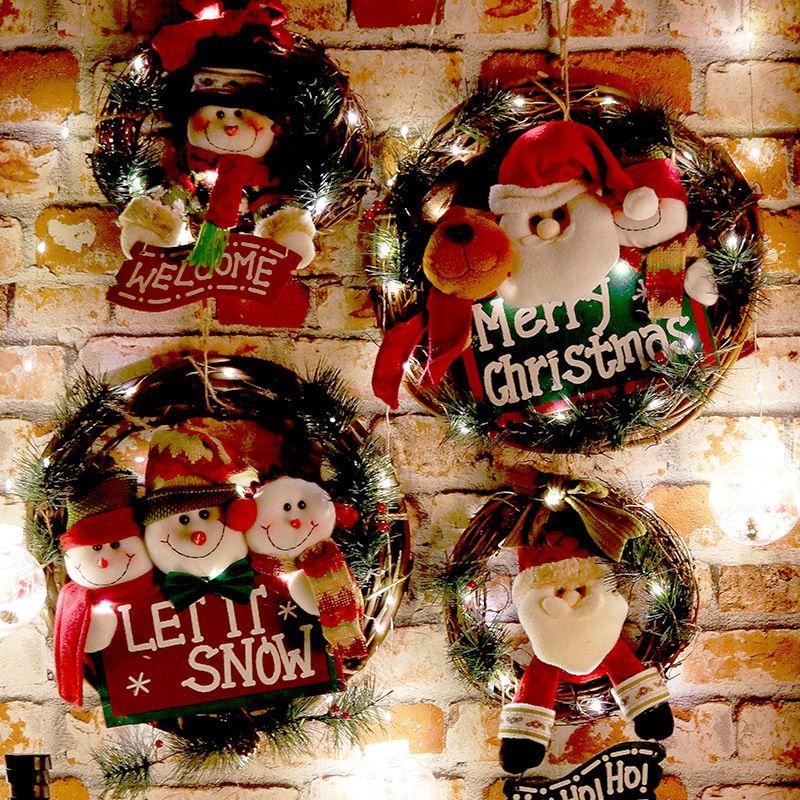 Christmas Decorations Wreath Circle Holly Mistletoe Baubles Garland Door Hanging Decoration Santa Claus Vine Ring
Christmas Decorations Wreath Circle Holly Mistletoe Baubles Garland Door Hanging Decoration Santa Claus Vine Ring