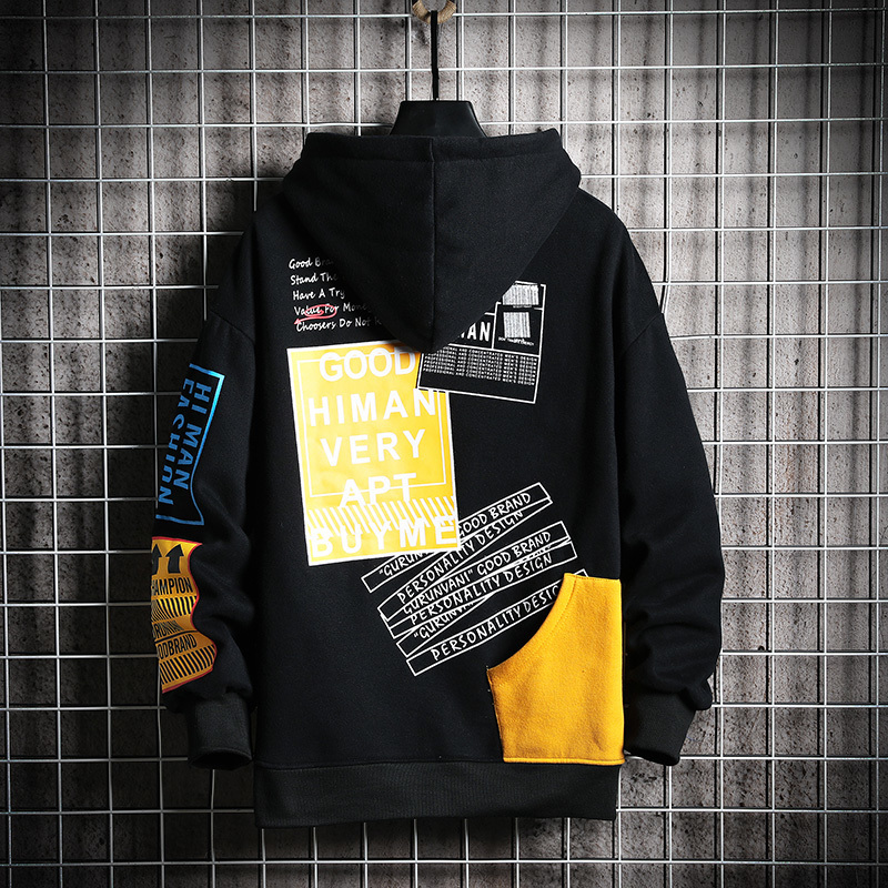 SingleRoad Mens Hoodies Men Winter Patchwork Hip Hop Japanese Streetwear Harajuku Black Sweatshirt Hoodie Men Sweatshirts 201020