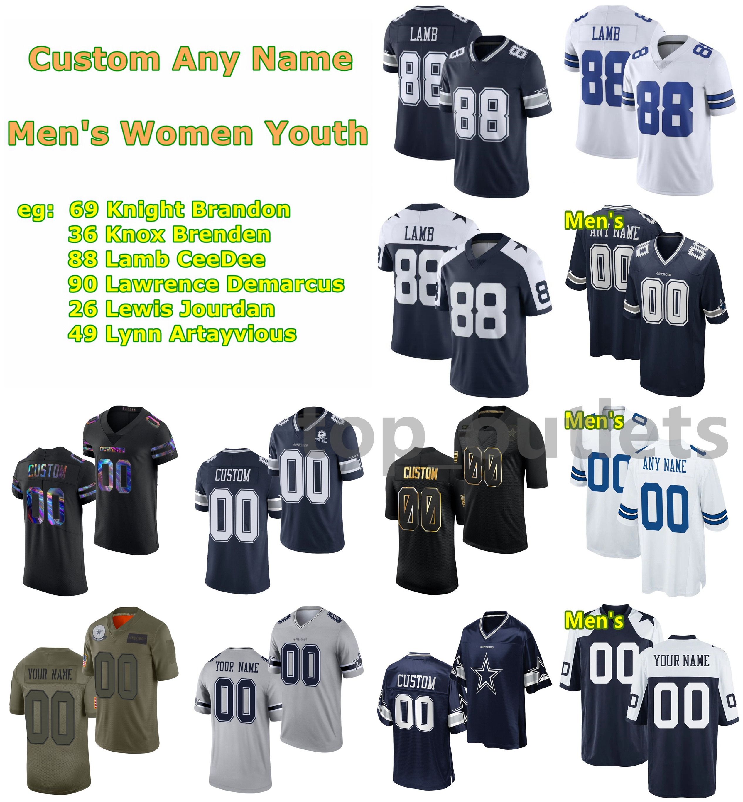 2021 Cowboys American Football Jerseys Jourdan Lewis Jersey Artayvious Lynn Zack Martin Connor McGovern Sean McKeon Jake McQuaide Custom Stitched, As photo
2021 Cowboys American Football Jerseys Jourdan Lewis Jersey Artayvious Lynn Zack Martin Connor McGovern Sean McKeon Jake McQuaide Custom Stitched, As photo