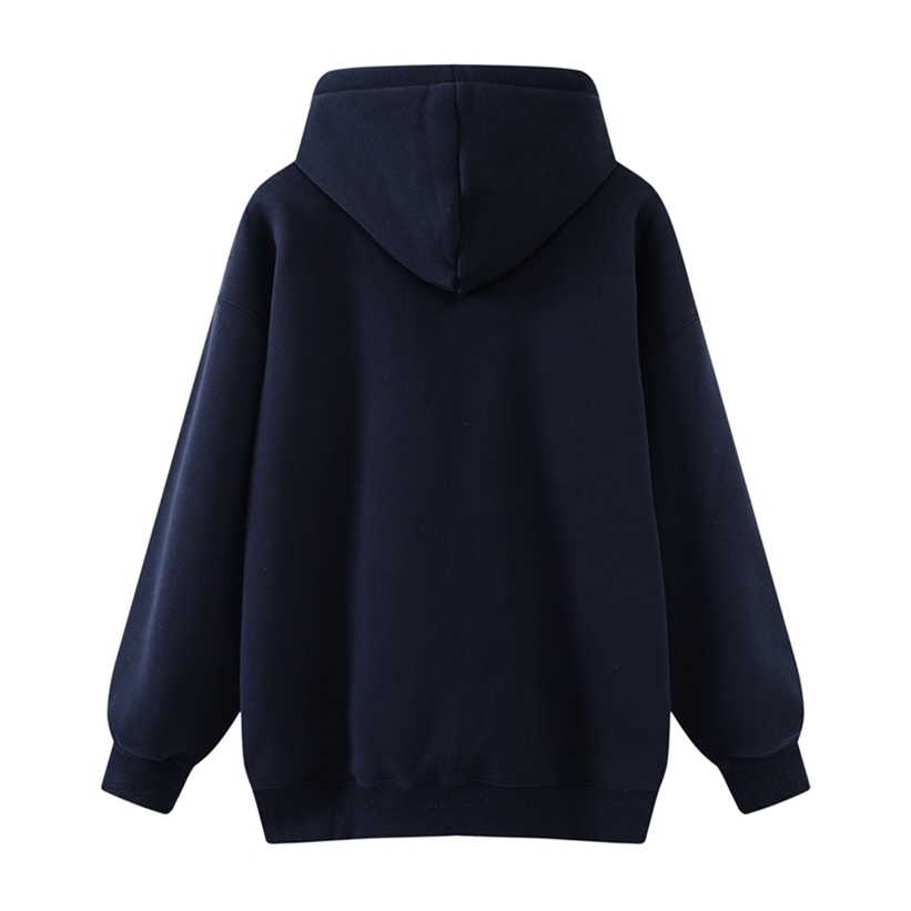Oversize girls animal embroidery hoodies autumn fashion ladies streetwear loose hoodies female stylish pullovers women chic 201211