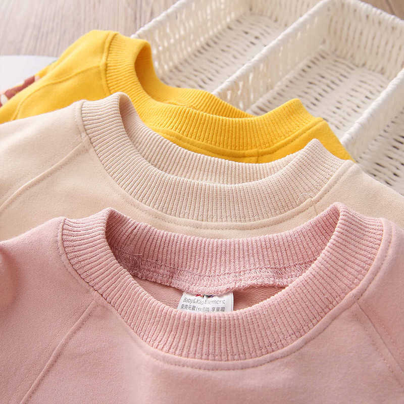 Autumn Spring Casual 3-4 5 6 7 8 9 10 11 12 Years Teenager Children'S Flower Tops Hoodies Kids Baby Girl Loose Sweatshirts 210529