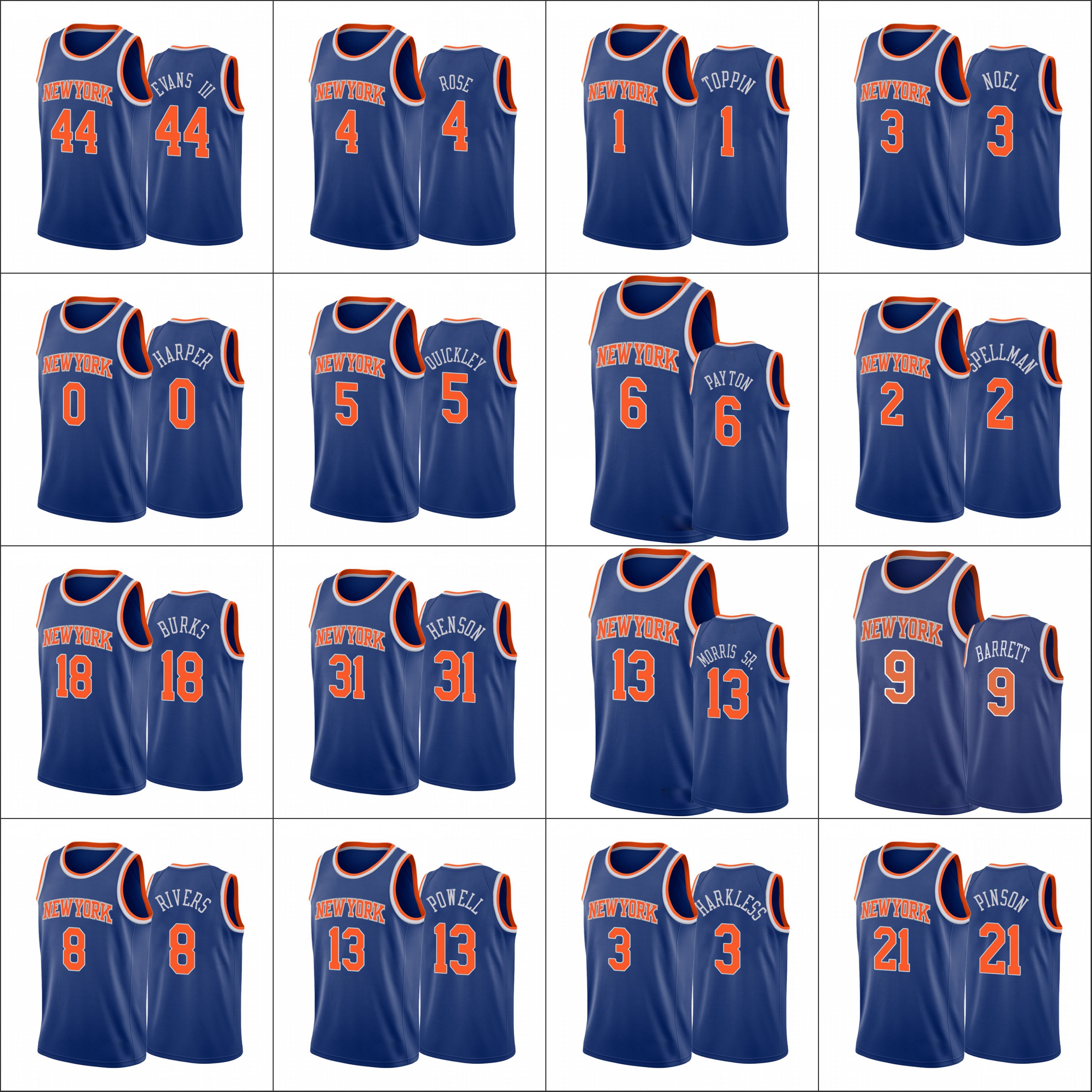 Men New YorkKnicksDerrick Rose R.J. Barrett Jared Harper Austin Rivers Obi Toppin Myles Powel Custom 2021 Blue Icon Jersey, Black
Men New YorkKnicksDerrick Rose R.J. Barrett Jared Harper Austin Rivers Obi Toppin Myles Powel Custom 2021 Blue Icon Jersey, Black