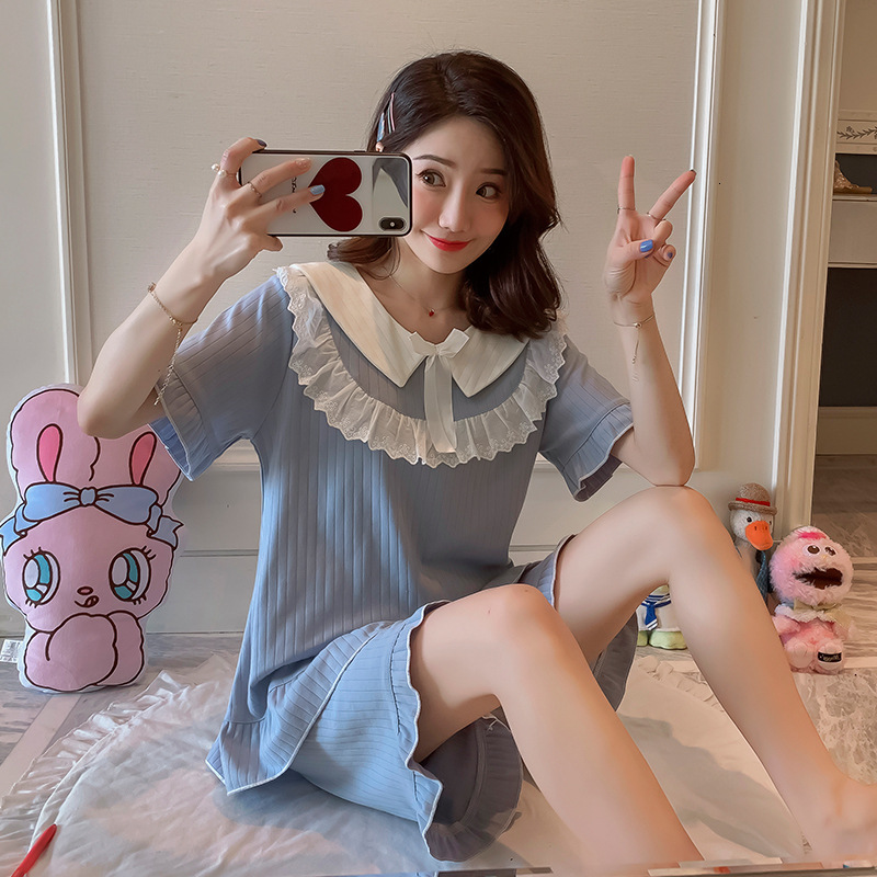 Summer Women 2pcs Are a Pajamas Suit. Cute. Hard to Cut. Qxno, Yellow