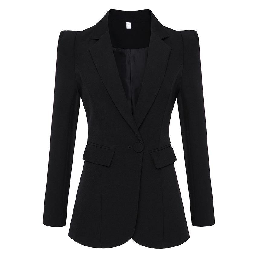 HIGH QUALITY New Fashion 2020 Blazer Jacket Women's Soaring Shoulders Single Button Blazer Outer Wear CX200819