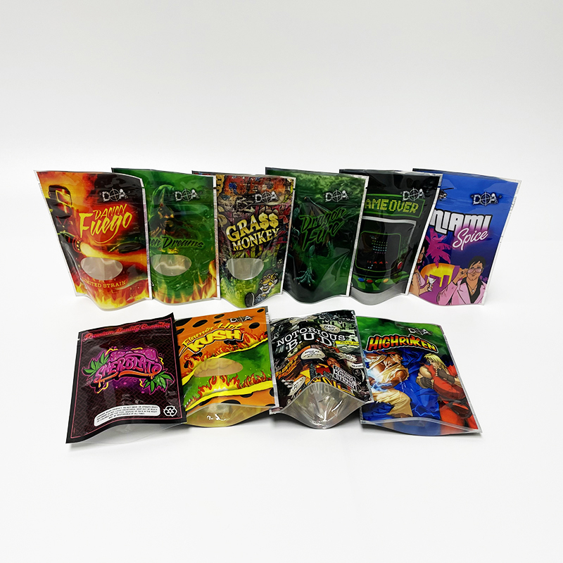 Empty 3.5G Dry herb flower packaging bag 3.5 DA stand pouch zipper top mylar bags 10 Designs
Empty 3.5G Dry herb flower packaging bag 3.5 DA stand pouch zipper top mylar bags 10 Designs