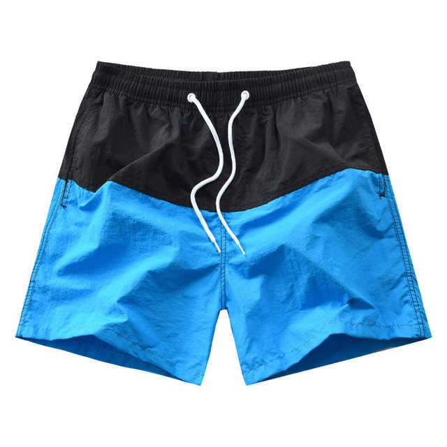Men's Elastic Soft Breathable Shorts Fashionable Simple Color Block Household Loose Beach Casual 210629