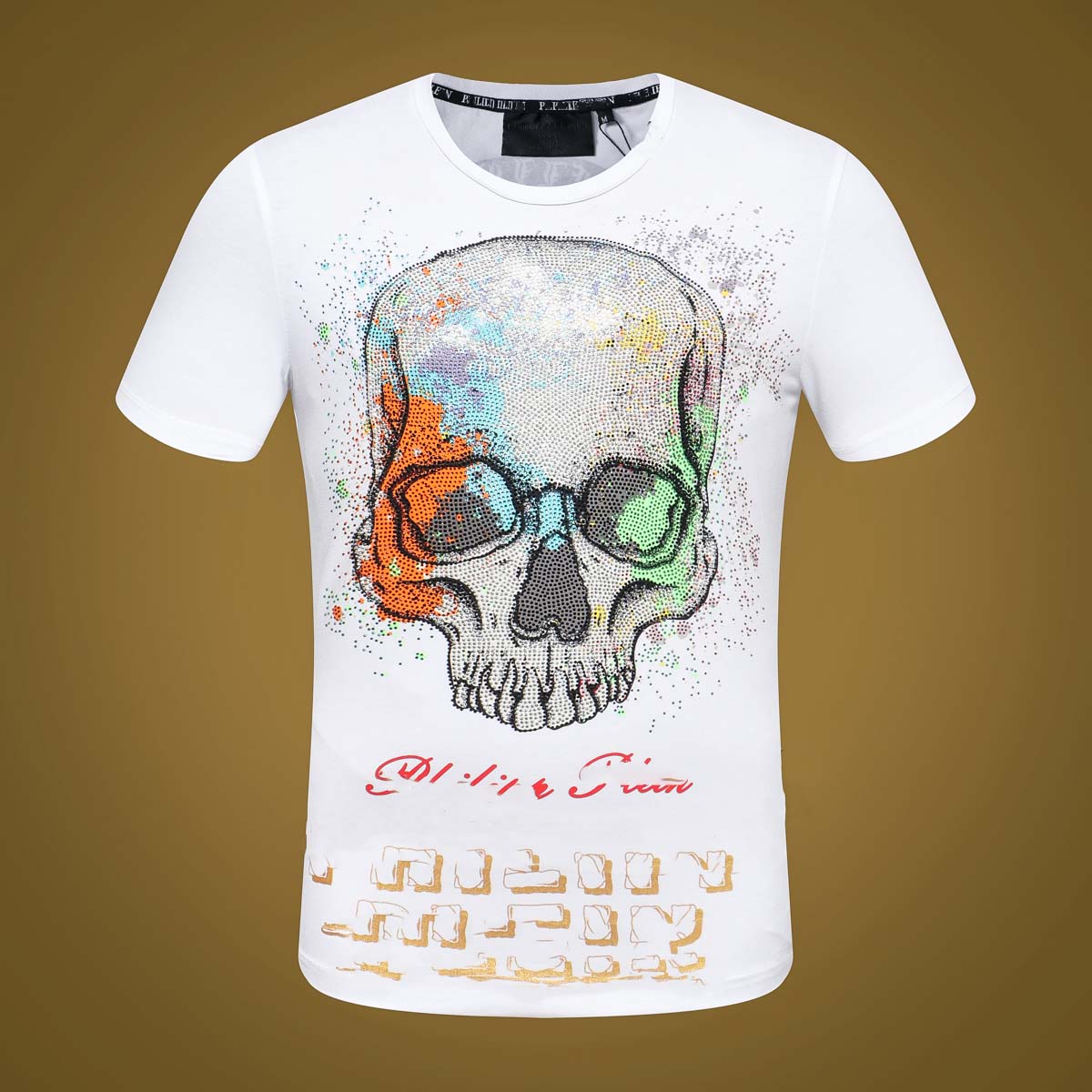 Summer Short Sleeve T-Shirt #3021 Hip Hop Fashion Men O-neck Fitness Casual Slim Tops PP Men's Skulls Print Cotton Streetwear T-shirt 024, White;black
Summer Short Sleeve T-Shirt #3021 Hip Hop Fashion Men O-neck Fitness Casual Slim Tops PP Men's Skulls Print Cotton Streetwear T-shirt 024, White;black