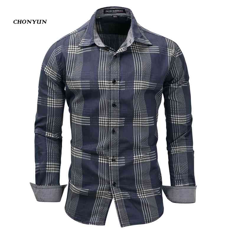 Brand Men's Casual Shirts Denim Long Sleeve Slim Fit Striped Shirt Business Camisa Breathable Male Outdoor Clothing 210721, Bluefm099
Brand Men's Casual Shirts Denim Long Sleeve Slim Fit Striped Shirt Business Camisa Breathable Male Outdoor Clothing 210721, Bluefm099