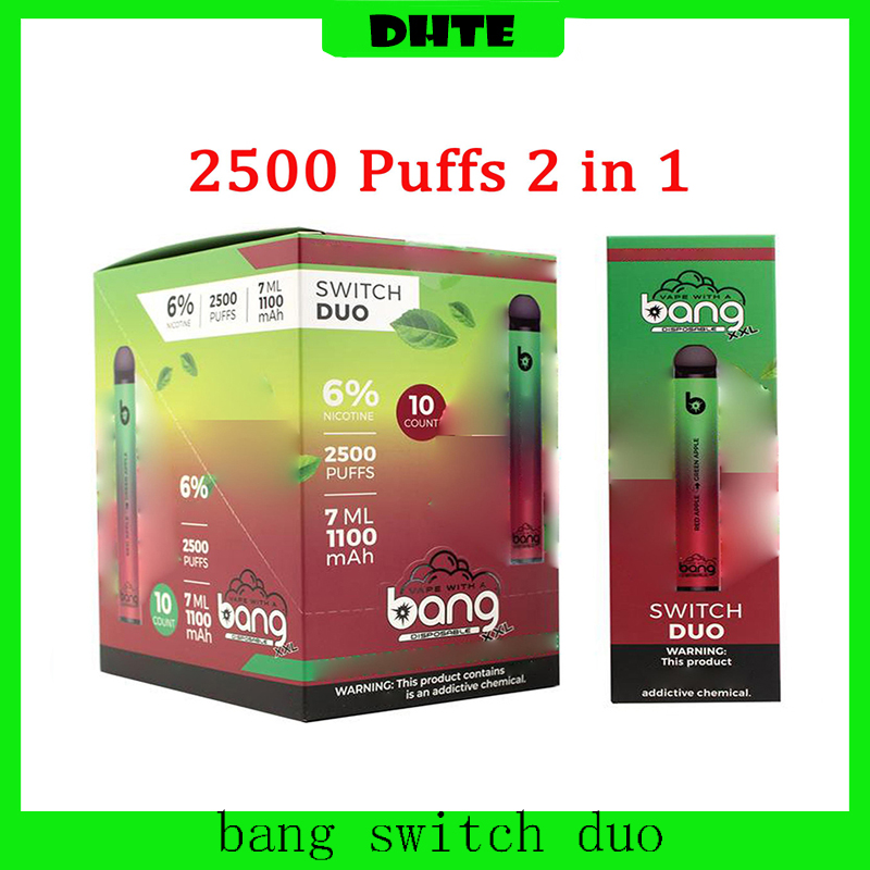 Switch Duo Pro Max 2 IN 1 Disposable Device E-cigarettes 2000 2500 Puffs 1100mAh Battery Prefilled Pod XXtra Double Vape Pen free poatsge
Switch Duo Pro Max 2 IN 1 Disposable Device E-cigarettes 2000 2500 Puffs 1100mAh Battery Prefilled Pod XXtra Double Vape Pen free poatsge